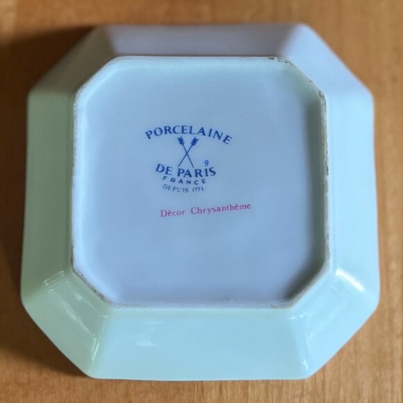 Vtg. Porcelaine de Paris France Decor Chrysantheme Candy Jewelry Trinket Dish - Picture 2 of 5